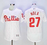 Philadelphia Phillies #27 Aaron Nola White(Red Strip) 2016 Flexbase Collection Stitched Jersey,baseball caps,new era cap wholesale,wholesale hats